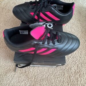 adidas cleats kids Black and Pink soccer baseball‎ sports new